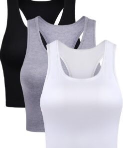 BOAO Basic Crop Top Básico Mujer