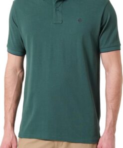Springfield SS Polo Pique Slub Tippings with Tree Embro8idery. 100% Bci Cotton Polo Hombre (Pack de 1)