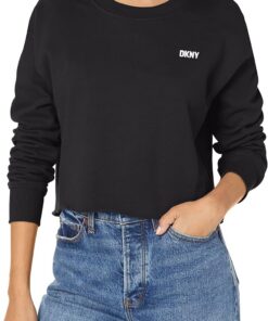 DKNY Sudadera Deportiva con Capucha para Mujer