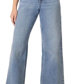 Amazon Essentials Vaqueros Tobilleros de Talle Alto y Pernera Ancha Mujer