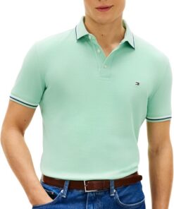 Tommy Hilfiger Polo de Manga Corta Hombre Tipped Seasonal Slim Fit