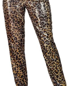 W WIDMANN MILANO Party Fashion - Pantalones de lentejuelas para mujer | Conjunto retro brillante, pantalones de mujer para Carnaval, festivales, discotecas, Nochevieja y looks llamativos de fiesta
