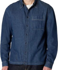 Amazon Essentials Camisa Moderna de Mezclilla con Botones y Corte Extragrande Hombre