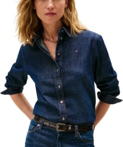 Tommy Hilfiger Camisa Vaquera Mujer Milo Regular Fit