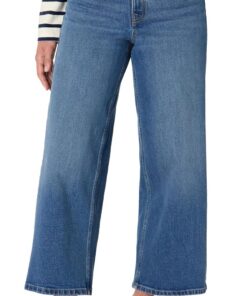 Amazon Essentials Vaqueros Tobilleros de Talle Alto y Pernera Ancha Mujer