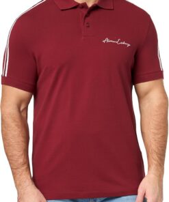 Armani Exchange Signature Logo Polo Polo con Logotipo Distintivo Hombre