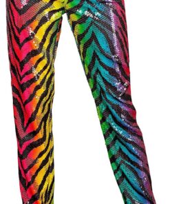 W WIDMANN MILANO Party Fashion - Pantalones de lentejuelas para mujer | Conjunto retro brillante, pantalones de mujer para Carnaval, festivales, discotecas, Nochevieja y looks llamativos de fiesta