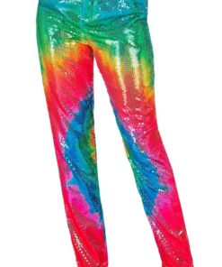 W WIDMANN MILANO Party Fashion - Pantalones de lentejuelas para mujer | Conjunto retro brillante, pantalones de mujer para Carnaval, festivales, discotecas, Nochevieja y looks llamativos de fiesta