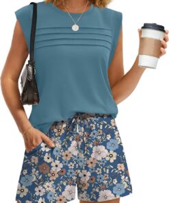 Conjuntos de dos piezas para mujer, conjuntos cortos de moda, ropa de vacaciones en la playa, aeropuerto, viajes, crucero, trajes de verano