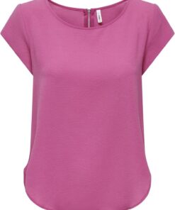 Only Onlvic S/S Solid Top Noos Ptm Camiseta Mujer