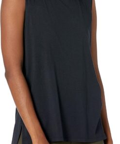 Amazon Essentials Mujer Camiseta de Yoga sin Mangas de Corte Holgado de Algodón Suave (Disponible en Tallas Grandes)