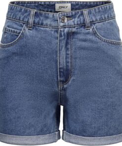 ONLY Denim Shorts ONLVEGA High Waist Regular Fit Denim Shorts