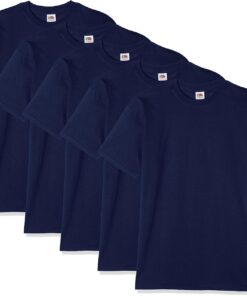 Fruit of The Loom Manga Corta Súper Premium Camiseta Hombre (Pack de 5)