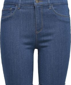 ONLY Denim Shorts ONLRAIN Mid Waist Bodycon Fit Denim Shorts