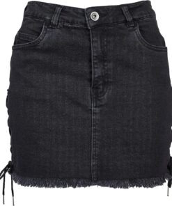 Urban Classics Ladies Denim Lace Up Skirt Falda Mujer (Pack de 1)