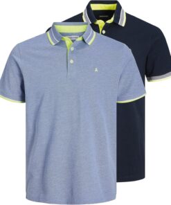 Jack & Jones Jjepaulos Polo SS 2pk MP Noos Jjepaulos Polo SS 2Pk MP Noos Hombre (Pack de 2)