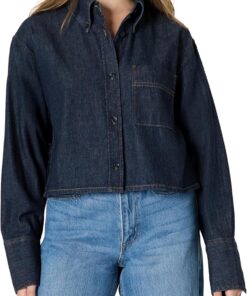 Amazon Essentials Camisa Vaquera con Botones Extragrande Mujer