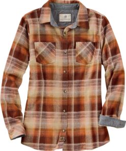 Legendary Whitetails Camisa de Franela Cottage Escape Manga Larga Mujer (Pack de 1)
