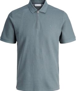 JACK & JONES Jjeaustin Zip Polo SS Noos Jjeaustin Zip Polo SS Noos Hombre (Pack de 1)