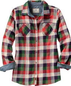 Legendary Whitetails Camisa de Franela Cottage Escape Manga Larga Mujer (Pack de 1)