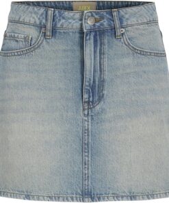 Jack & Jones Falda Vaquera para Mujer JXLAURA, Mezclilla De Color Azul Claro, M