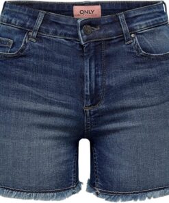 ONLY Denim Shorts ONLBLUSH Mid Waist Regular Fit Denim Shorts