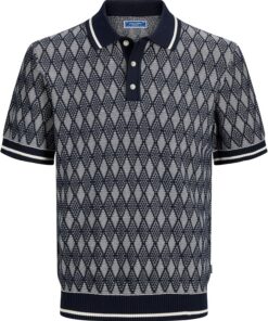 JACK & JONES Jprbluzack Structure Knit Polo SS para Hombre