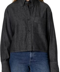 Amazon Essentials Camisa Vaquera con Botones Extragrande Mujer