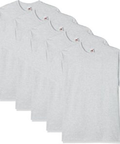 Fruit of The Loom Manga Corta Súper Premium Camiseta Hombre (Pack de 5)
