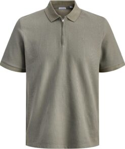 JACK & JONES Jjeaustin Zip Polo SS Noos Jjeaustin Zip Polo SS Noos Hombre (Pack de 1)