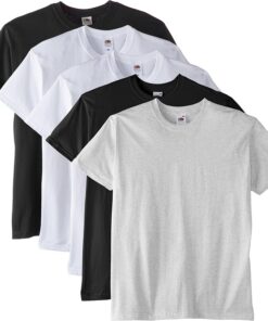 Fruit of The Loom Manga Corta Súper Premium Camiseta Hombre (Pack de 5)