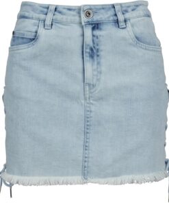Urban Classics Ladies Denim Lace Up Skirt Falda Mujer (Pack de 1)