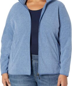 Amazon Essentials Mujer Chaqueta de Forro Polar Suave con Cremallera Completa y Corte clásico (Disponible en Tallas Grandes)