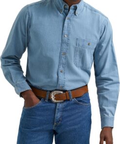 Wrangler Denim Shirt Camisa Vaquera Hombre (Pack de 1)