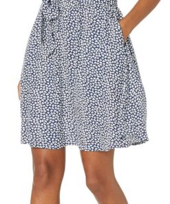 Amazon Essentials Mujer Vestido Camisero Tejido sin Mangas de Ajuste Relajado