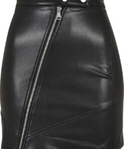Urban Classics Falda de Piel Sintética para Mujer Falda Mujer
