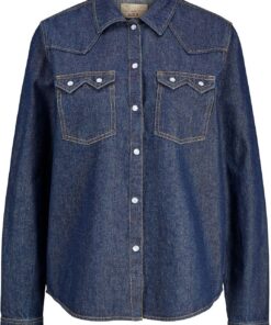 JJXX Jxjules LS Denim Shirt Dnm Ln Jxjules LS Denim Shirt Dnm Ln Mujer (Pack de 1)
