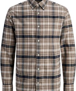 Jack & Jones Jprblubarkley Flannel X-mas L/S Shirt Ch Jprblubarkley X-Mas L/S - Camiseta de Franela Hombre (Pack de 1)