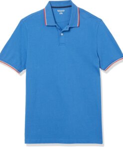 Amazon Essentials Hombre Polo de Piqué de Algodón de Ajuste Entallado