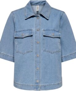 Only Only Female Jeanshemd Onlbelle Jeanshemd Onlbelle S/S Camiseta Dnm Gua Noos Mujer (Pack de 1)