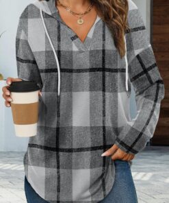 Sudaderas de moda para mujer, sudaderas de gran tamaño, camisas de manga larga, ajuste holgado