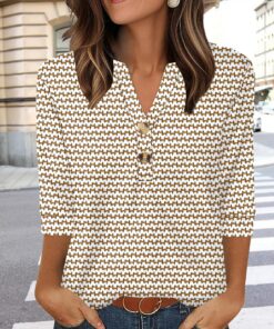 Camisetas Henley para mujer, moda de otoño 2025, trajes escolares para profesores